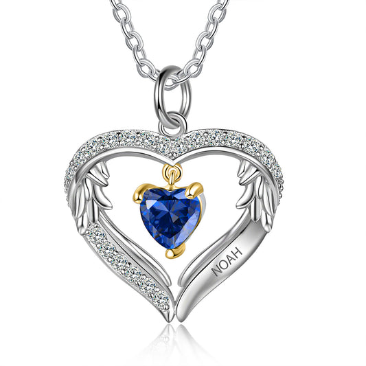 Personalized birthstone necklace for mom 1-5 stones
