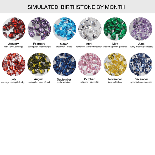 Endless love Personalized Infinity Mother's Ring with 2 Birthstones