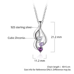 november birthstone necklace