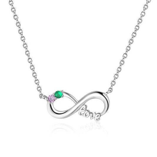 infinity silver necklace