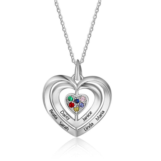 heart necklace for mom