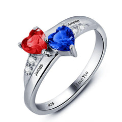 silver name ring