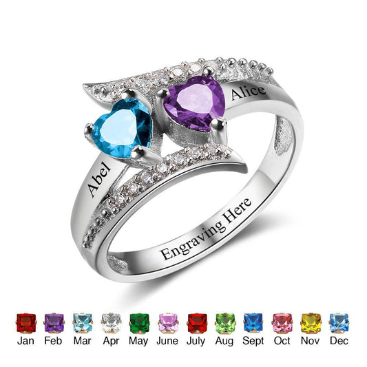two stones ring for her