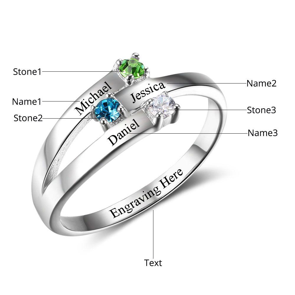 engraved birthstone ring