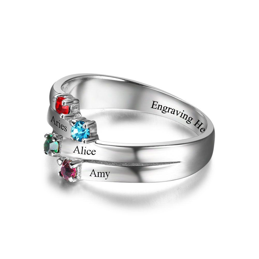 engraved ring with initials