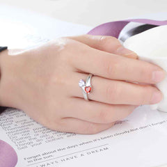 engraved ring on model hand