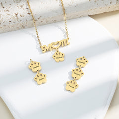 Personalized engraved Name Pet Paw necklace