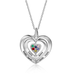 heart necklace for mom 