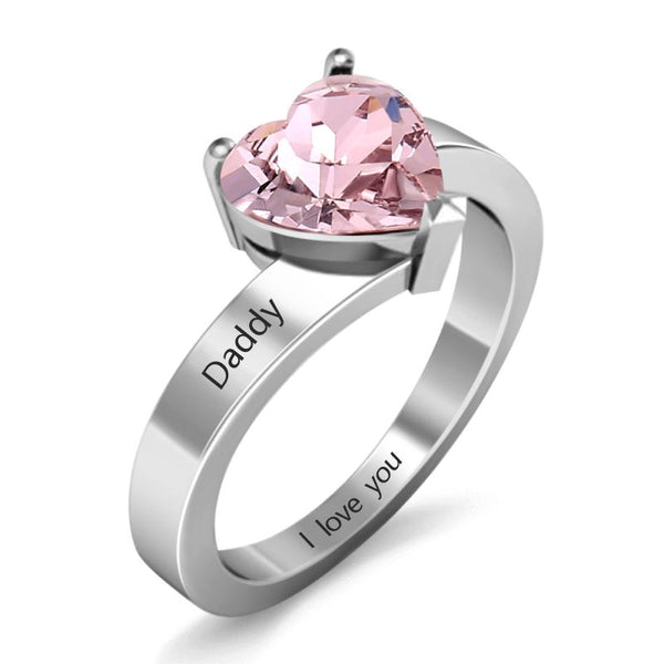 rose quartz ring for her