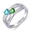 personalized sterling silver ring