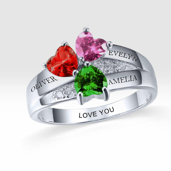 emerald ring personalized