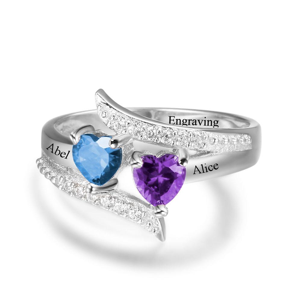 personalized ring with engraving for her